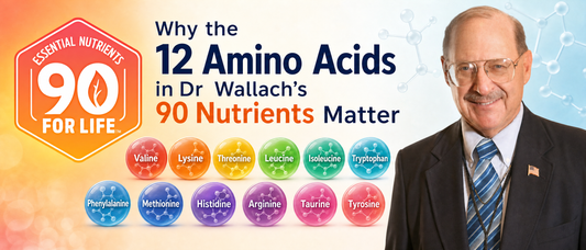 The 12 amino acids in Dr Wallach's 90 essential nutrients