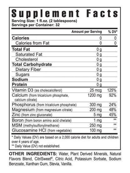 Ultimate Osteo fx – 32 fl oz supplement facts