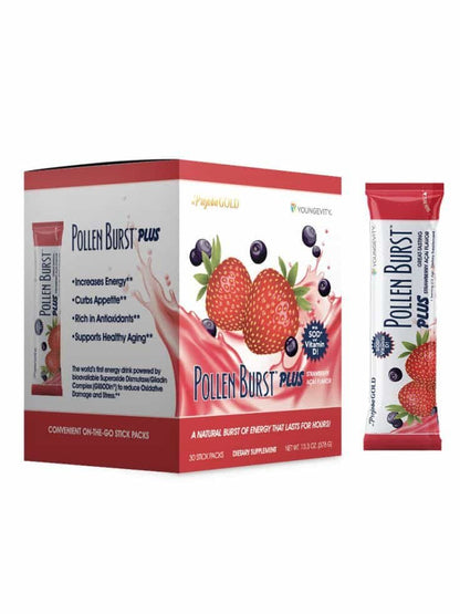 Pollen Burst Strawberry Acai Energy Drink – 30 Count Box