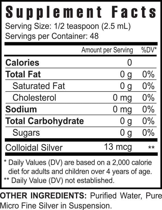 Ultimate Colloidal Silver Plus – alternate view