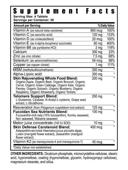 Imortalium – 120ct supplement facts