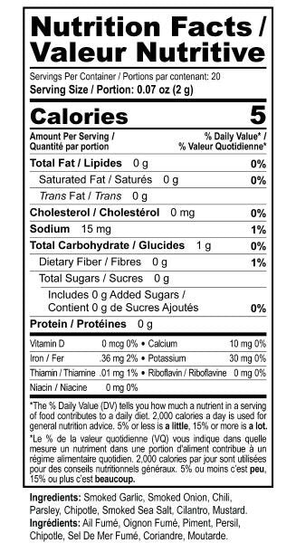 YGY Easy Eats Cowboy Salsa Mix nutrition information