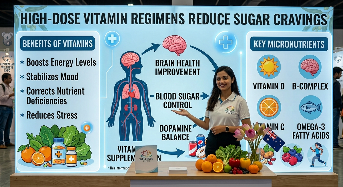 High-dose vitamin regimens reduce sugar cravings
