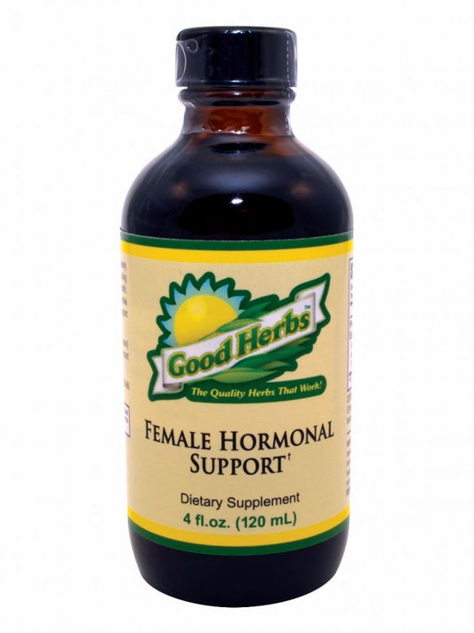 Good Herbs Female Hormonal Support liquid herbal supplement bottle