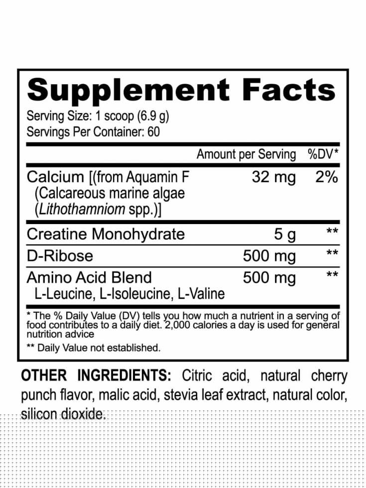 Beyond Creatine supplement facts