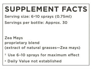 Bliss Sleep Spray Supplement Facts