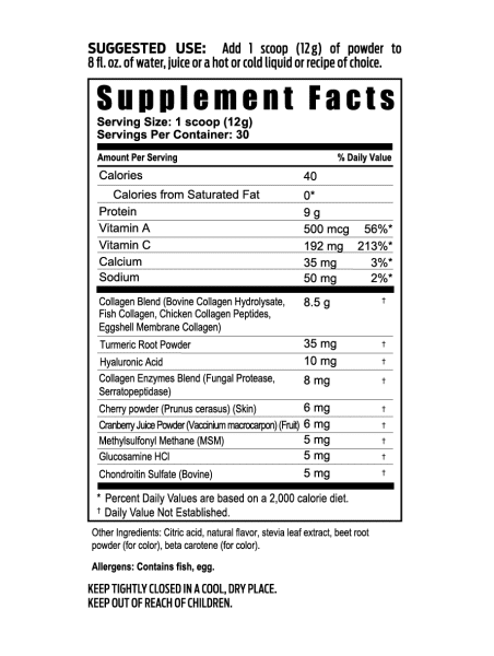 collagen-peptides-joint health product specifications