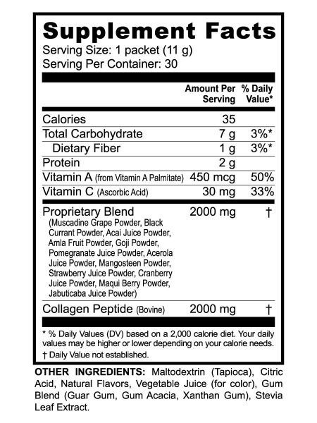 saxi with collagen product specifications